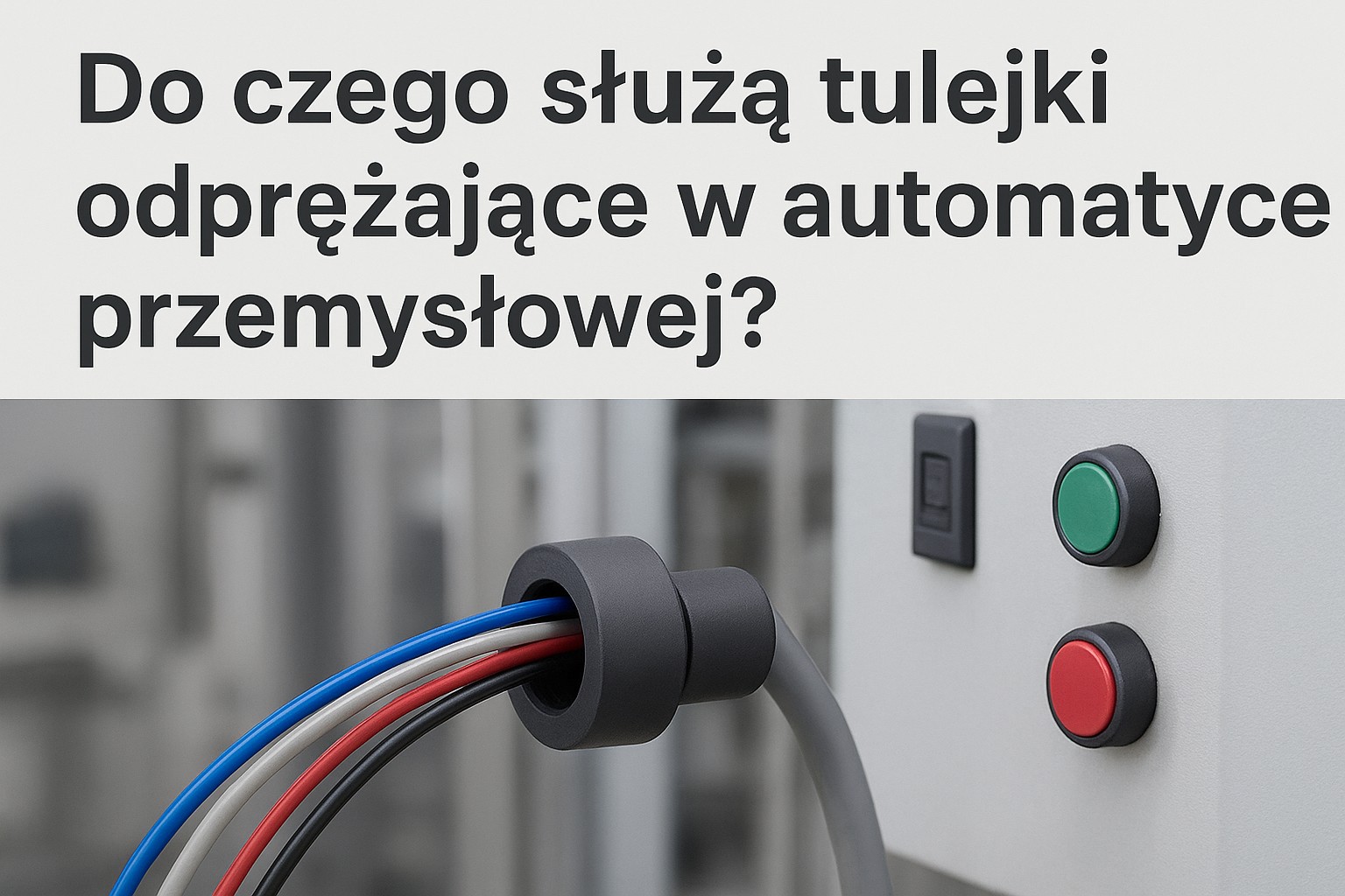 Do czego służą tulejki odprężające w automatyce przemysłowej?