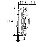 Typ 5517-50 - obciążenie do 55 kg na parę, wysuwane w 100+%