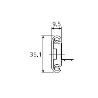 Typ 2002 - obciążenie do 35 kg na parę, wysuwane w 75% w obu kierunkach