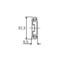 Typ 2026 - obciążenie do 50 kg na parę, wysuwane w 75% w obu kierunkach