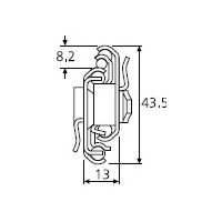 Typ 7400-50SC - obciążenie do 45 kg na parę, wysuwane w 100+%