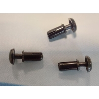 Nity rozporowe czarne zatrzaskowe fi 3,6 mm H9054, bhjanecki.pl