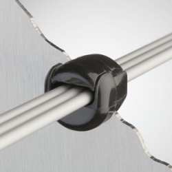 TULEJA ODPRĘŻAJĄCA, PRZEPUST SR kabel płaski 3,0 x 5,6 mm 201005 czarny SR-3P-4