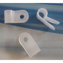 Uchwyt kablowy plastikowy w kolorze mlecznym do kabla fi 4,8 mm, bhjanecki.pl