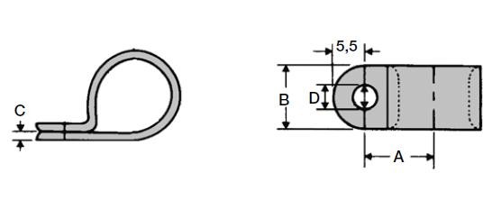 zacisk na kabel fi 6,4 mm, bhjanecki.pl 