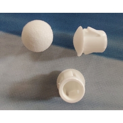 biała zaślepka plastikowa fi 6,4 mm, bhjanecki.pl